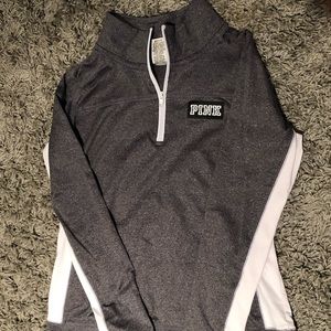 VS Pink quarter zip ultimate sweatshirt large